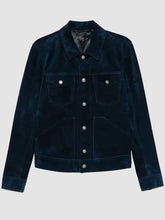New American Idol S08 Luke Bryan Navy Blue Suede Jacket